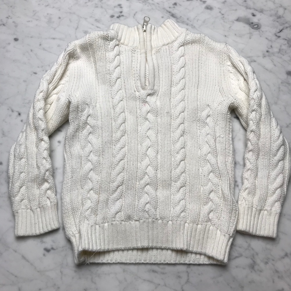 Crazy 8 Cable Knit Long Sleeve Half Zip Sweater